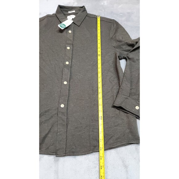 Julian & Mark Men's Large Olive Heavy Mix Twill Long Sleeve Shirt NWT - Picture 8 of 9